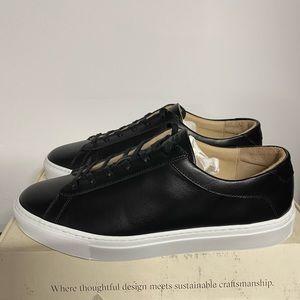 Koio Capri mens leather sneakers in Black Size US 9 WIDE EU 42 BRAND NEW IN BOX